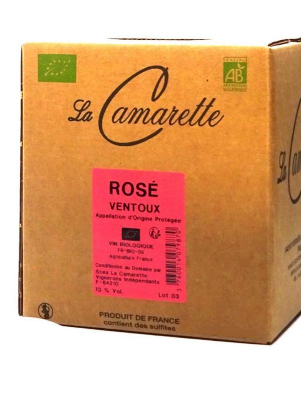 3 l bib ventoux rose dne de la camarette